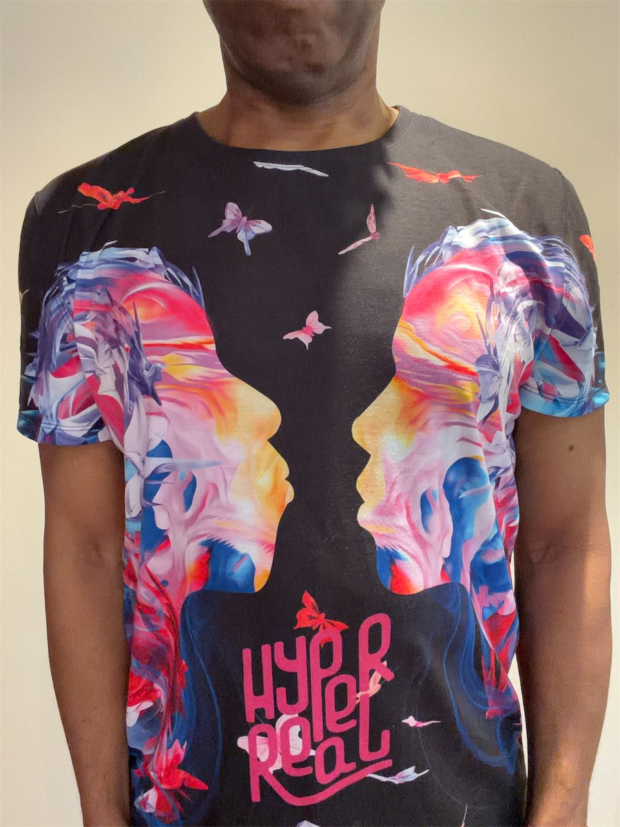 All over print t-shirt | Black